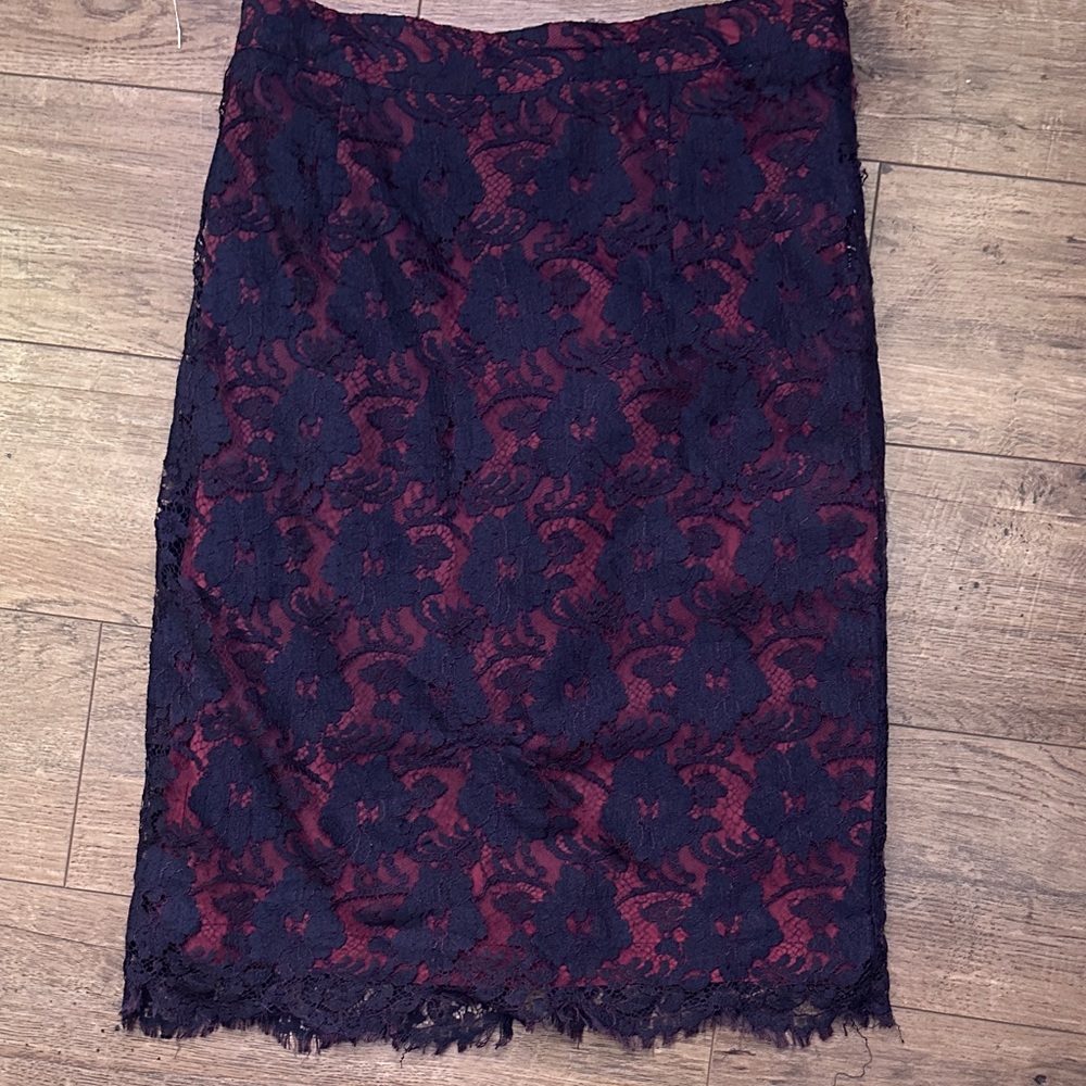 A.B.S. California by Allen Schwartz lace pencil skirt